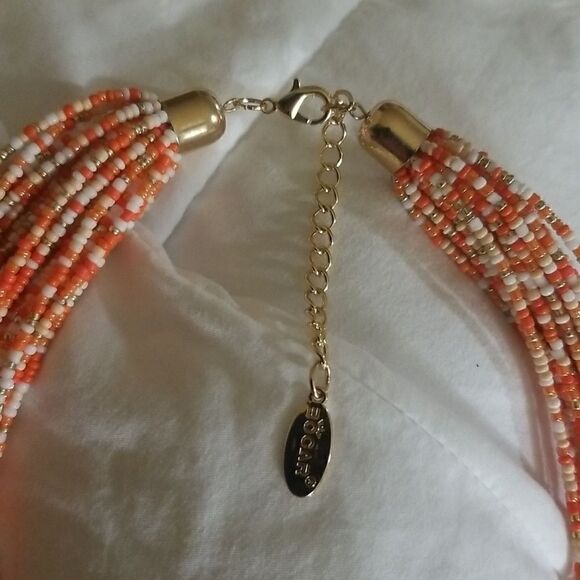 Bocar Multiple Strand Handmade Beaded Statement Collar Necklace for Women - Picture 5 of 8